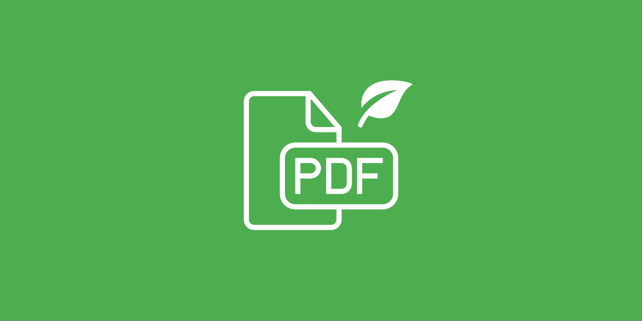 Sostenibilidad: los beneficios ambientales de los PDF
