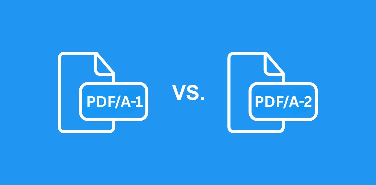 Cuál es la diferencia entre PDF/A-1 y PDF/A-2